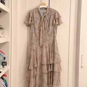 Mikael Aghal floral midi dress